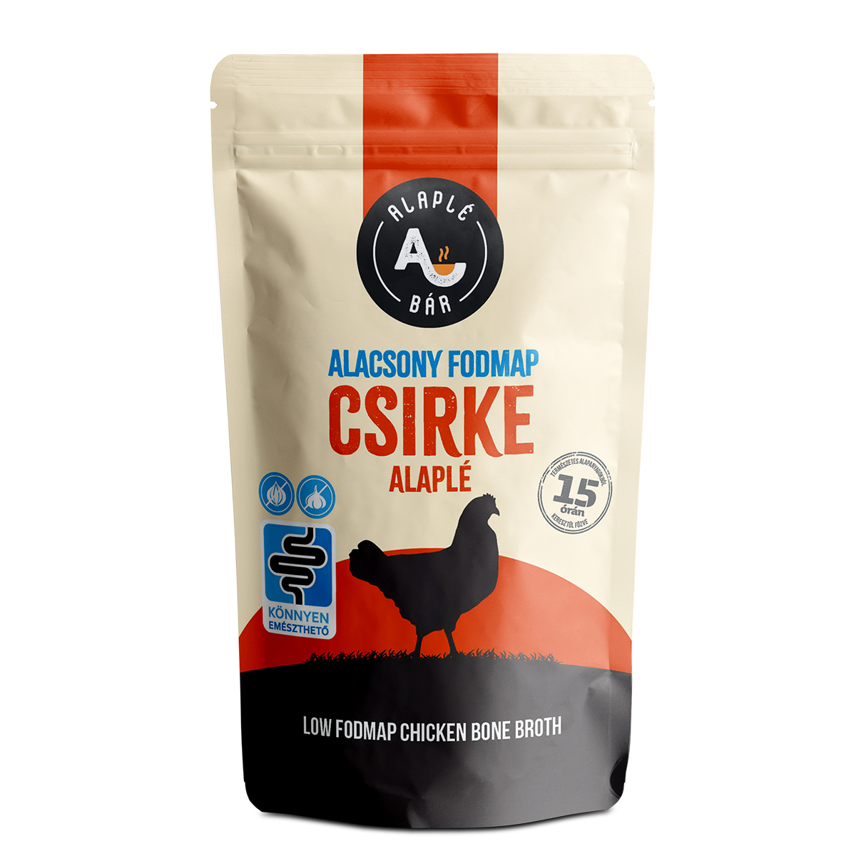Alacsony FODMAP csirkealaplé 400 ml, tasakos – 12 db